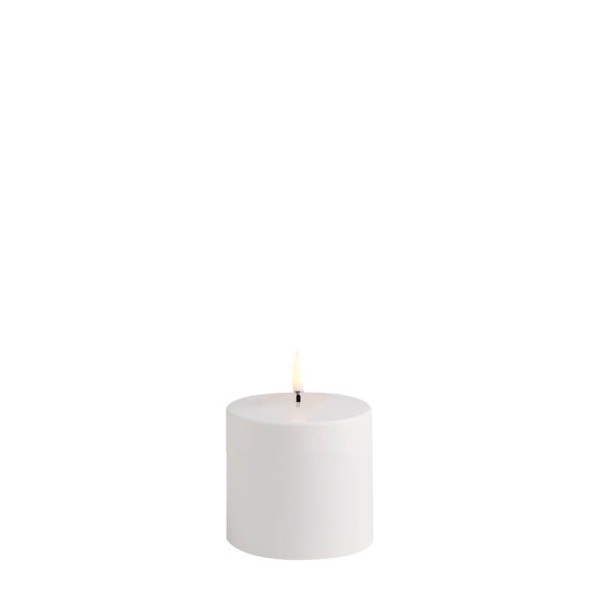 Uyuni LED Outdoor "Pillar Candle,White" - S