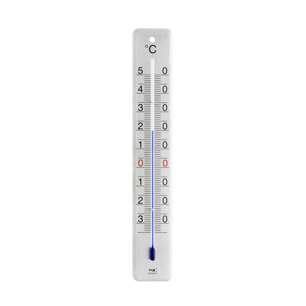 TFA Analoges Innen-Außen-Thermometer aus Edelstahl
