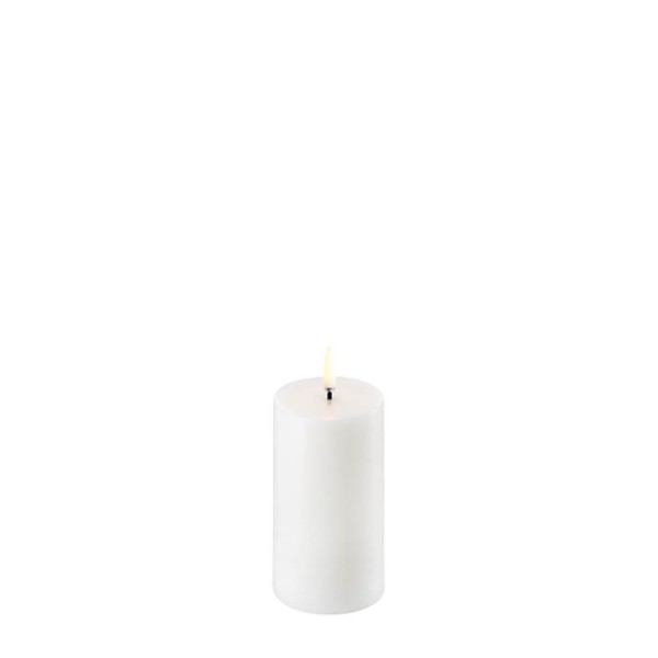 Uyuni LED "Pillar Candle Nordic White"
