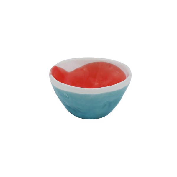 Vista Portuguese Bowl Mini Ø11 H6cm, Color Blau/Rot
